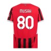 AC Milan Musah 80 Hjemme 2024-25 - Herre Fotballdrakt